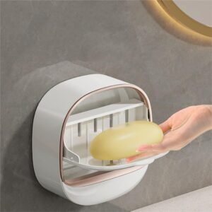 Water-Resistant Luxury Soap Holder with Drainage Box