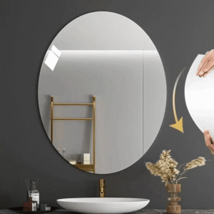 Acrylic Wall Mirror – Self Adhesive, No Drilling, HD Mirror